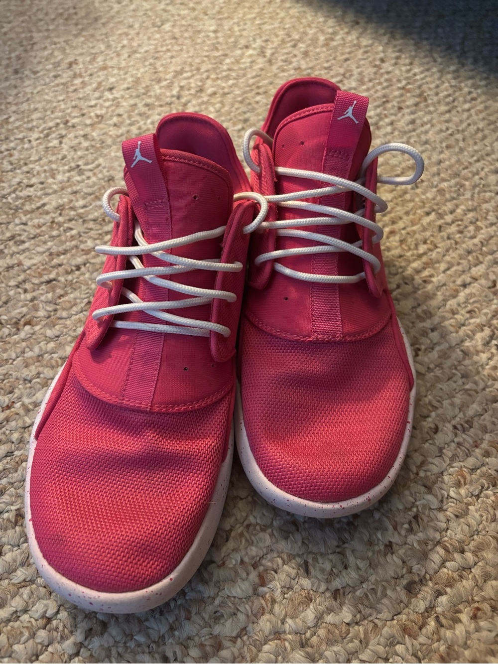 Jordan Pink Mesh Lifestyle Sneakers with White Accents